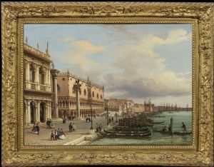 Giovanni Grubacs (Venezia, 1830 – Pola, 1919) - Molo di San Marco